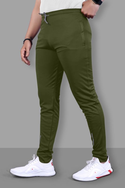 Image of NoseQueen Regular Track Pants for Man | Men Trackpant | Night Pants for Man with with Zippered Pockets, Drawstring Waist