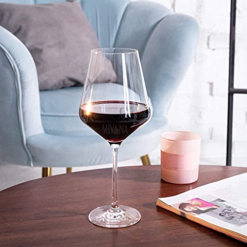 Image of Premium Wine Glasses 400ml, Set of 4 Long Wine, Burgundy Clear Glasses with Stem for Wedding Anniversary, Birthday, Gift (RKT-10, Set of 4)