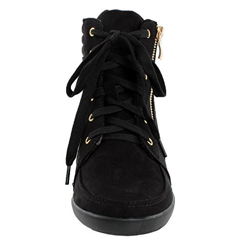 Forever Link Women's Lace Up Fashion Wedge3