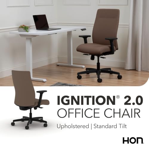 Image of HON Ignition 2.0 Ergonomic Office Chair, Lumbar Support, Desk Chair, Bark