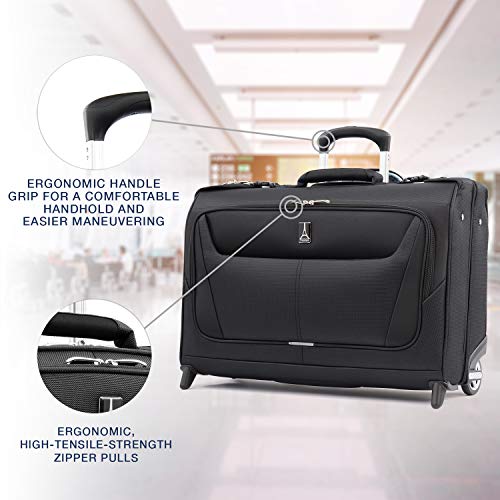 Travelpro Maxlite 5-Lightweight Carry-On Rolling Garment Bag, Black, 22-Inch