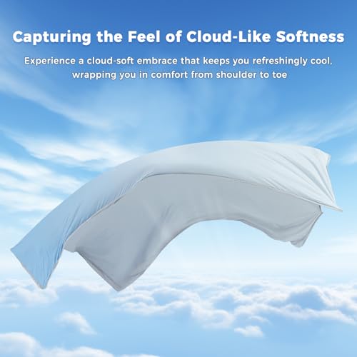 Image of EMME Cooling Throw Blanket Summer Blanket for Hot Sleepers Cold Throws for Couch Sofa Bed Thin Lightweight Double-Sided Keep Body Cool for Kids Adults Gradient Blue