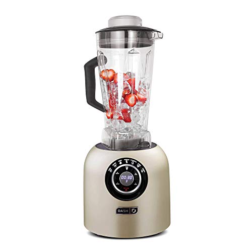 Dash DPB500CH Chef Series Blender with Stainless Steel Blades  Digital Display for Coffee Drinks Frozen Cocktails Smoothies Soup Fondue More 64 oz Champagne