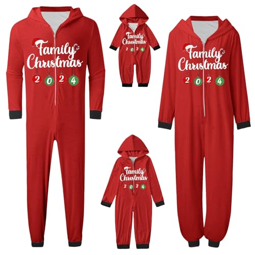 Pijama Navidad Familia Chándales Ligero Mono Completo Con Capucha Pijama Navidad Hogar Conjunto Jumpsuit Pijamas Pareja Novios Coordinados Para Vestidos De Noche Familia Vestido De Tiempo Libre De