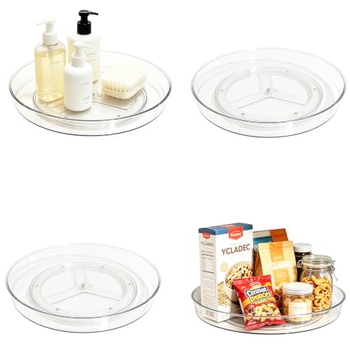 4-Pack-Lazy-Susan-106-Turntable-Organizer-Pantry-Cabinet 4 Pack Lazy Susan 10.6" Turntable Organizer Pantry Cabinet - Image 1
