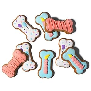   Thoughtfully-Pets-Dog-Birthday-Cookie-Gift-Set-Hand-Decorated-Crunchy-Dog-Treats-in-Bone-Shapes-Great-for-Dog-Birthdays-Set-of-8