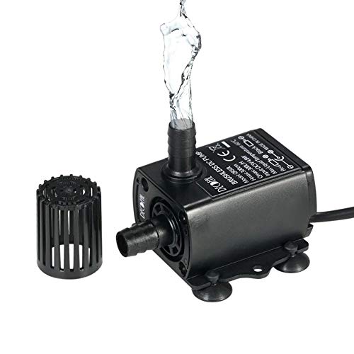 MnoMINI Water Pump Pond Pump Submersible Aquarium Pump Underwater Water Fountain Pump Sprinkler Pump for Ponds Fountain Aquarium Garden Pump