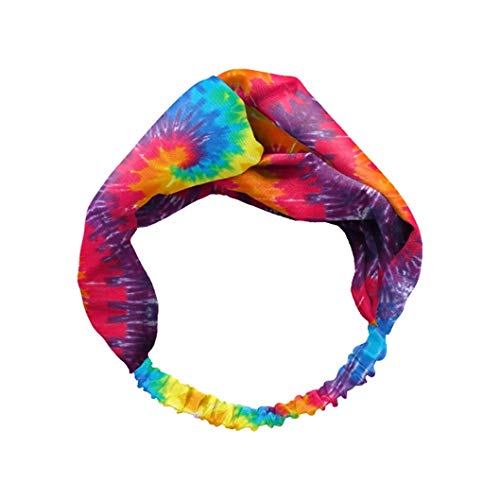 Image of Spoontiques - Headband - Printed Fabric Hair Bands - Knotted Hair Band for Everyday Use - Tie Dye