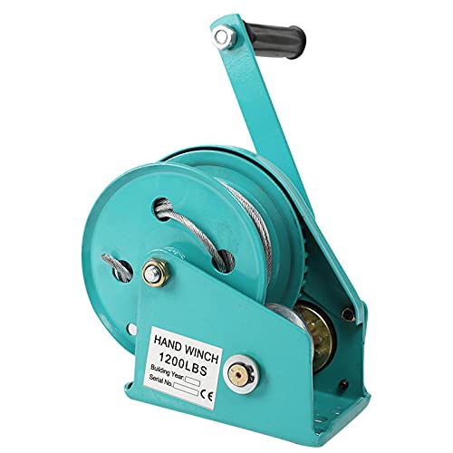 Winche manual 1200 lbs cable acero 30 m con freno