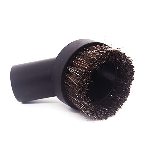 25MM Horse Hair Round Dust Brush 1.25\" Cleaner Vacuum Attachment Brush Soft Bristles Replacement with 1-1/4\" to 1-3/8\" Hose Adapter - Thumbnail 3