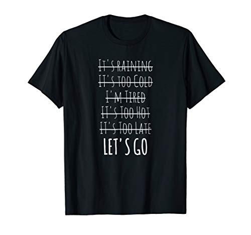 Motivational exercise no-excuse workout-buddy let's go t-shirt…