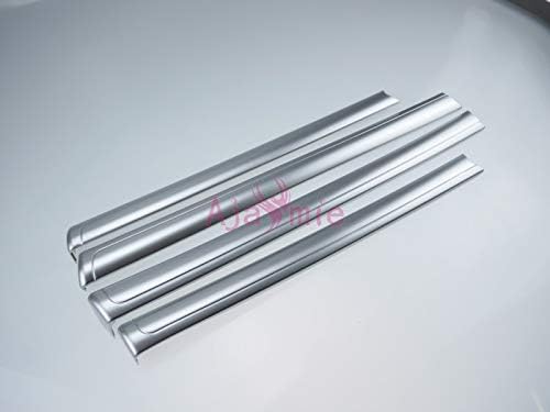 Interior Silver Color Door Moulding Trim Panel Garnish Overlay Sticker LC 200 2008-2018 Chrome Car Styling for Toyota Land Cruiser 200 Accessories (Door Moulding Trim 4pcs)