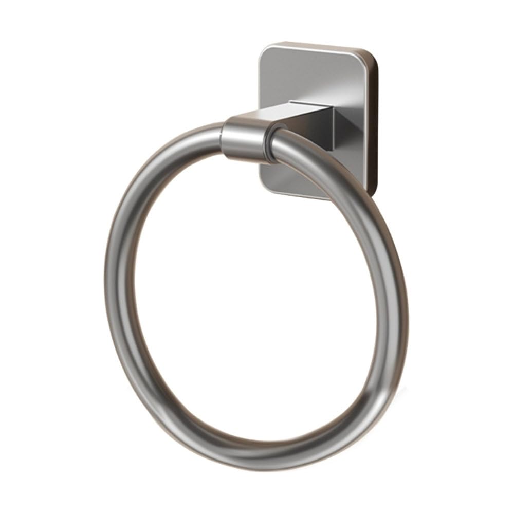 XBTGS Toallero giratorio montado en la pared, accesorios de baño, toallero para baño, toallero para baño, gris pistola, redondo, gris pistola, redondo