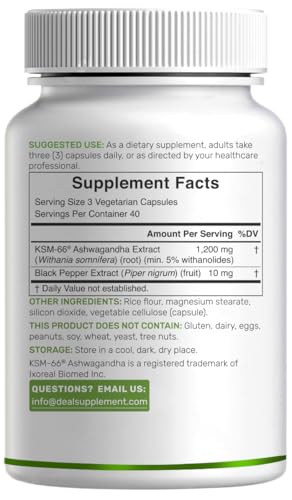 DEAL SUPPLEMENT Ashwagandha Supplement