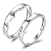 JERKKY Anneaux créatifs, Bandes de Mariage Anneaux de Couleur Argent pour Hommes Femme Que Nous Aimons Les UNS Les Autres Ensemble de Bandes de Mariage