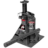 POWERBUILT 3 Ton All-in-One Hydraulic Bottle Jack and Jackstand in One, Compact, Wide Base, 11-21 inch Range, Eliminates Jackstands, for Trucks, SUVs, RVs, Trailers, Not for Sedans (Grey) 640912GY