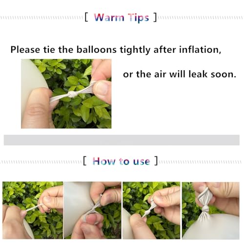 Image of 5 inch White Sand Latex Balloons, 100 pcs Mini Thick Beige Party Balloons for Birthday Wedding Baby Shower Decorations (White Sand)