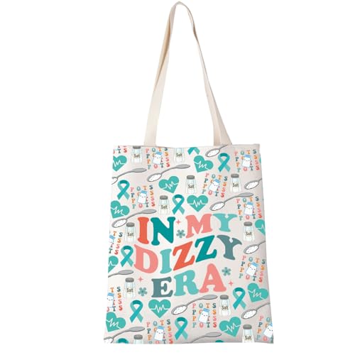 Bolso tote de concienciación sobre el síndrome POTS, para guerreros y regalo de sanación miniatura 1