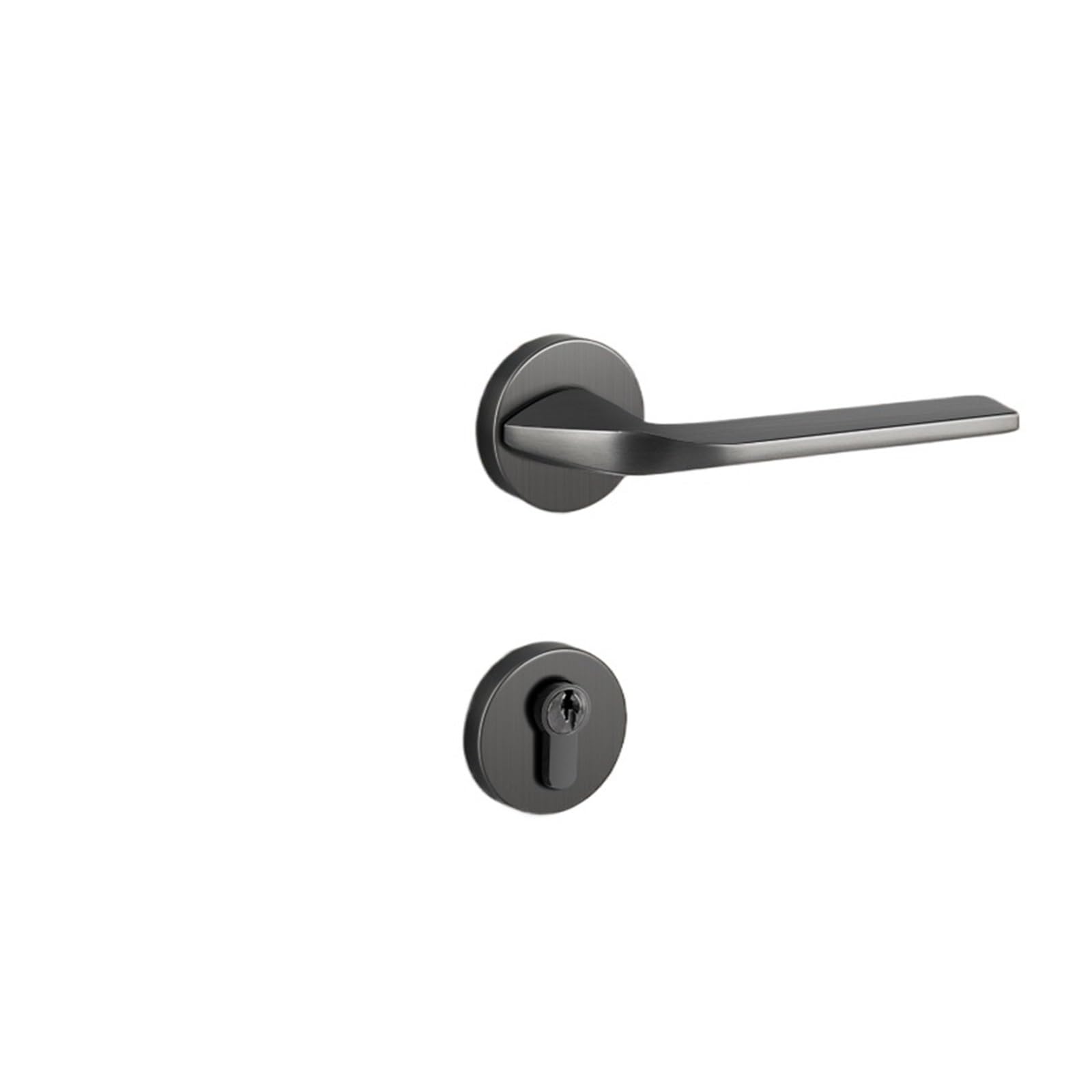 Serrure de porte intérieure en cuivre pur et laiton split Ya Grey