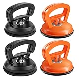 Dellenzieher Auto, 4 Stück Dellen Reparaturset Auto, Beulenzieher mit 5,5 cm Durchmesser, Ideal für Autodellen, Glas und Fliesen, Saugnapf Auto für schnelle Reparatur