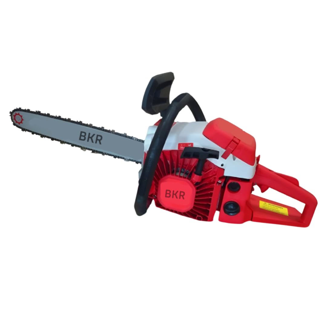 BKR® 3.2 HP, 2 Stroke- 58 CC with 1100 RPM Petrol Chainsaw 18 Inch Heavy-Duty Bar | Powerful Wood Cutter Machine MT-CS-5800 | Anti-Vibration Design | Recoil Start | 6-Month Manufacturer Warranty-image-38