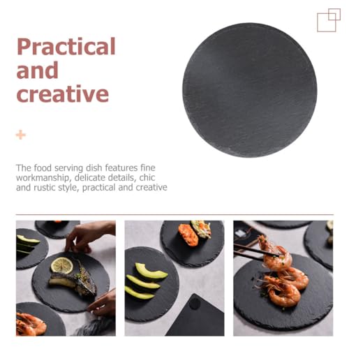 Plato circular de piedra para sushi 22.5 cm miniatura 7