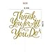 GJCJYJXS Thank You for All You Do Cake Topper, Employee Teacher Doctor Nurse Staff Appreciation Party Decorations We Appreciate You Cake Decor Gold Glitter