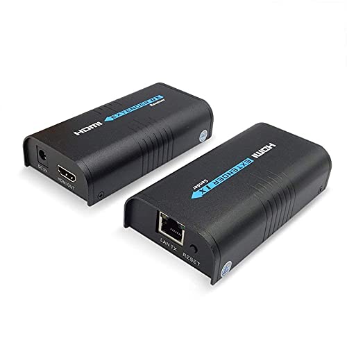 Image of MYPIN LKV373A 1080P HDMI Extender 365ft/120M over Single Cat5 /Cat6 /Cat7 Ethernet Network and LAN Router/Switcher for HD STB,DVD,PS3, etc Supports TCP/IP by Ethernet