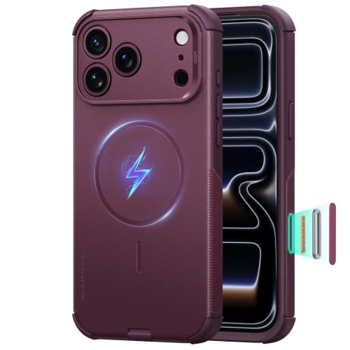 Image of ESR for iPhone 17 Pro Case, for MagSafe, Rugged, Burgundy