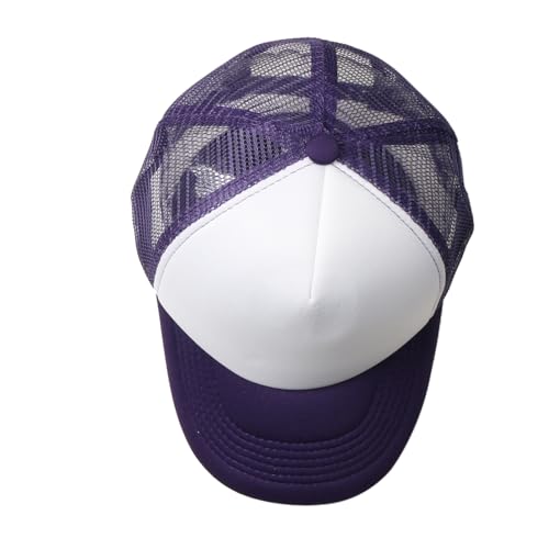 Image of TZ Promise Men Women Foam Trucker Hat Mesh Cap Solid Colors Lightweight with Adjustable Snapback Collection