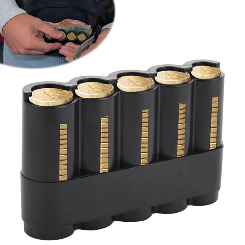 Professioneller Münzspender für Kellner, Taxifahrer und Verkäufer, kompatibel mit den 5 Hauptmünzen, ergonomisches Design, langlebig und praktisch, ideal für die Verwaltung von Transaktionen