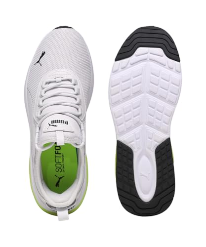 Image of PUMA , Unisex-Adult, Amplifier, Feather Gray-White-Black-Lemon Sherbert, Sneaker, 6UK, (39686719)