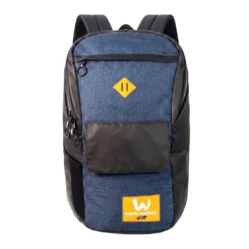 Rider Laptop Backpack | Waterresistant Business Bag Fits 156 Inch Trolley Straps Professional Work Travel Office| Blue & Black-image-38