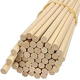 Bearbeitung Holzstäbe: Rundstäbe / Holzstäbchen aus Buchenholz können bemalt, geklebt, gestaltet, dekoriert, gesägt und lackiert werden. Der Einsatzbereich ist vielseitig.