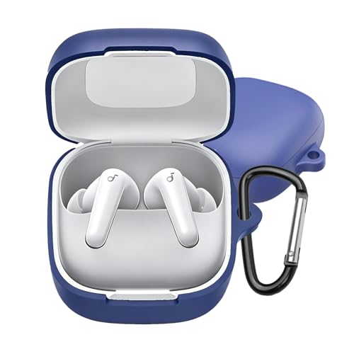 UIUIKA For Anker Soundcore P31i �P�[�X P31i �ی�J�o�[ �_�炩�� �V���R���� �����h�~ �L�Y�h�~ �ϏՌ� �h�o �y�� �����[�d�\ �J���r�i�t�� �����h�~(�u���[)