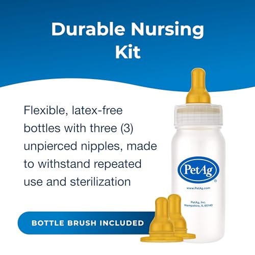 image for PetAg Pet-Ag Nursing Kit - 4 oz - Promotes The Natural Feeding of Liqu