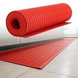 SRNSAEB Non Conductive Floor Mat 3ft Width, Electrical Insulating Rubber Matt with Non Slip Textures, Electrical Switchboard Mat for Shock Protection/Distribution Room(28'x3 1/5'x1/10''(8.5mx1mx3mm))