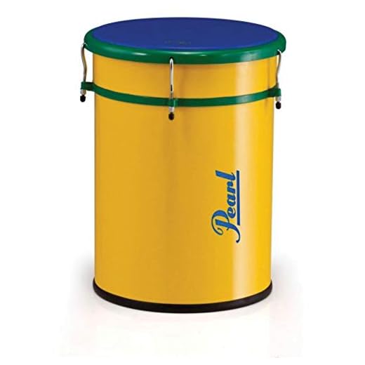 Pearl Brazilian Percussion Tan, Yellow, Green and Blue, 14"x20" (PBTA1420)