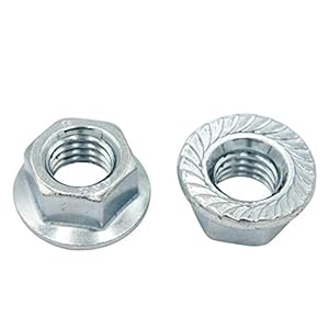 D2D-Needs Flanschmuttern mit Sperrverzahnung, 10 Stück