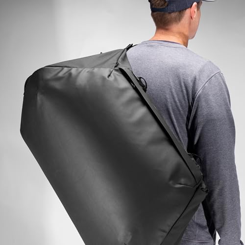 Image of Peak Design Travel Duffel 65L, Black, Extra-Wide Single Zip Access, Weatherproof Shell, 4 External Pockets, Fits Packing Cubes & Camera Cubes, Ideal for Longer Trips, Versatile Duffel Bag for Travel