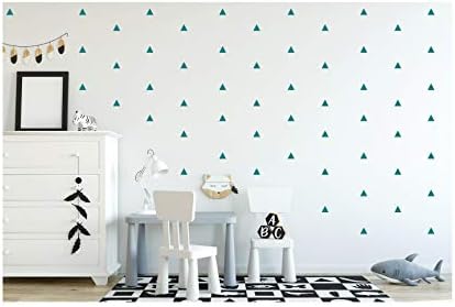 StickerDeen | Triangle Arizona Style Polygon Shape Decoration Removable Window, Furniture, Nursery Wall Art Vinyl Decal Stickers Gift | (Pack 80) (Black)