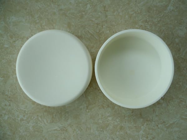Crogiolo Circolare in corindone di allumina di Elevata purezza 99,5% Al2O3 dia100x35mm / Crogiolo in Ceramica Al2O3 / Crogiolo sinterizzato