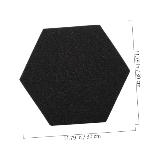 3 piezas de paneles acústicos hexagonales aislantes acústicos ignífugos para estudio u oficina miniatura 2