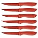 Cuisinart 6-pc. Ceramic Coated Steak Knife Set (Red), Red