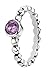 Produktbild Elements Silver Sterling Silber Amethyst CZ Ring mit Ball Schaft  Größe K