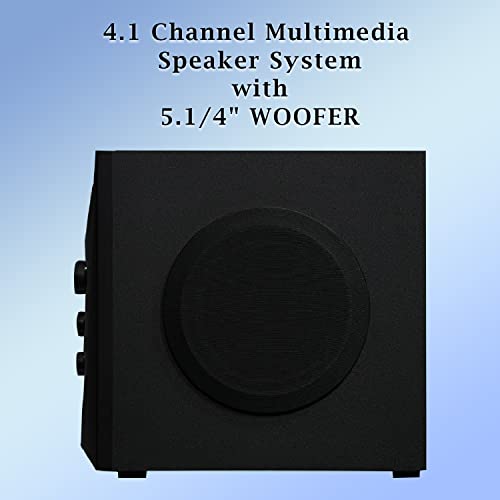 Image of T-Series M 4444 BT 4.1 USB & D.FM Multimedia Bluetooth Speaker System with Home Theatre with Digital Display AUX /IP,USB,SD /MMC, Bluetooth Supported Ambience Light with Remote Control