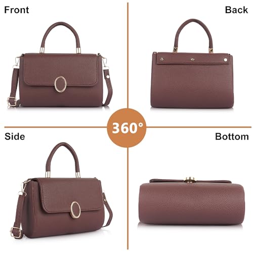 Image of Synthetic Leather Casual Classy Top Handle Handheld Crossbody Travel Side Sling Bag For Women