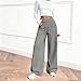 Womens Sweatpants Wide Leg Drawstring Casual Baggy High Waist Winter Fall Pants Workout Trousers Fashion Streetwear S-2XL Gray