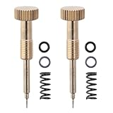 2 Pcs Rebuild Kit Mixture Screw, Idle Fuel Mixture Screw Replacement Car Accessories Parts for Keihin CV CVK Carbs, for Harley Big Twin 1990-1999, for Twin Cam 1999-2006