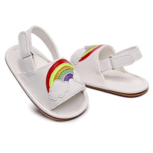 Infant Boys Girls Open Toe Rainbow Shoes First Walkers Shoes Summer Toddler Flat Sandals Kid Sandals2